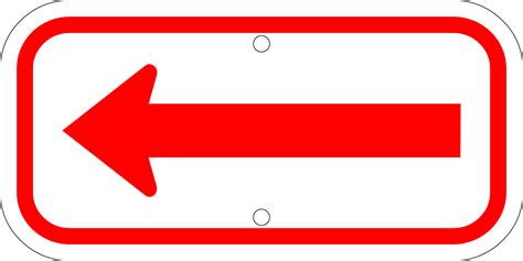 Printable Red Arrow Sign
